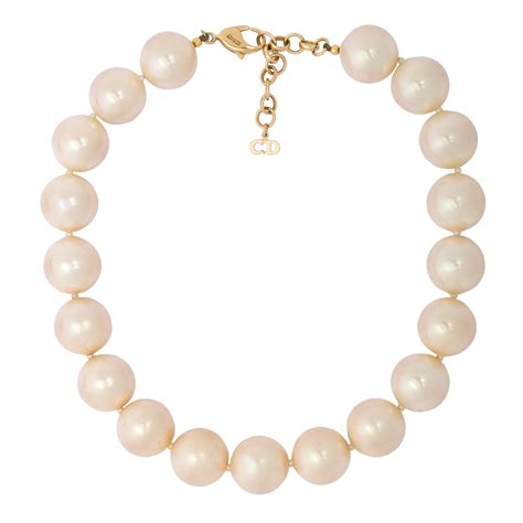 dior pearl necklace price|christian dior jewelry necklace.